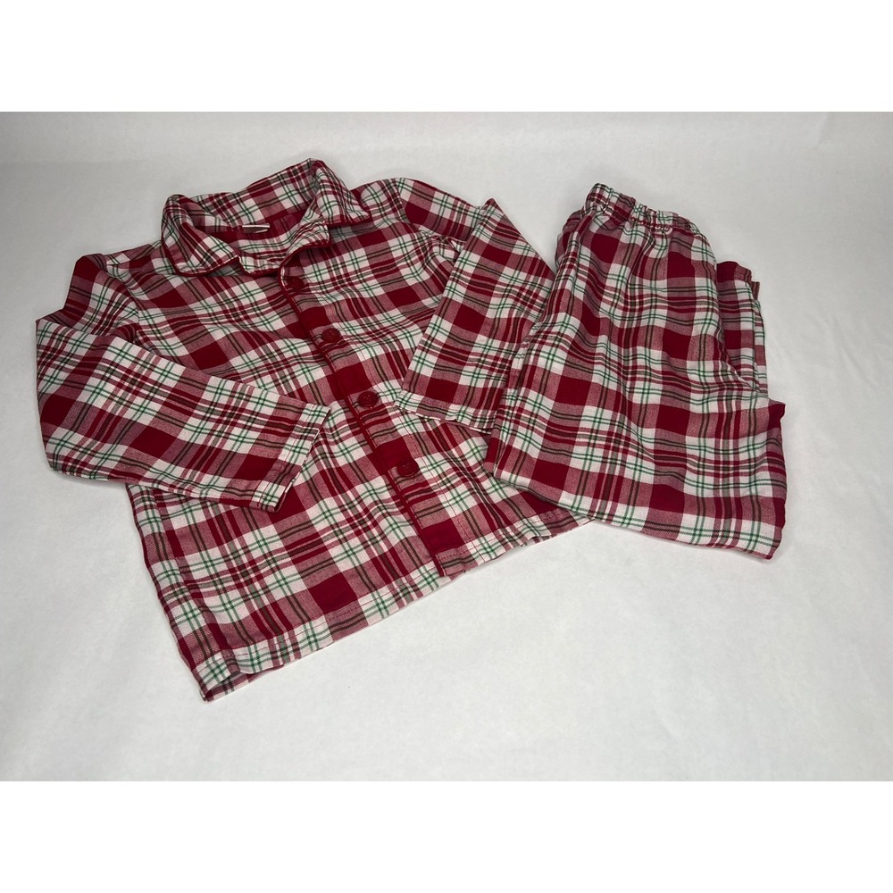 Small 5 6 Gymboree Christmas Plaid Boys Girls Pajama Holiday Matching Red‎ White